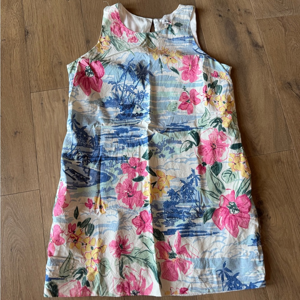Tommy Bahama Linen Floral Sleeveless Dress